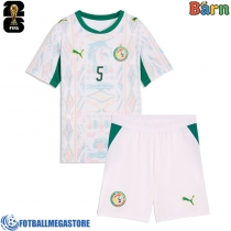 Fotballdrakt Barn Senegal Idrissa Gueye #5 Hjemmedraktsett VM 2026 Kortermet (+ Korte bukser)